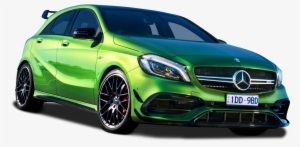 Green Mercedes Benz A Class Car Png Image - Mercedes A Class Amg Green #446988