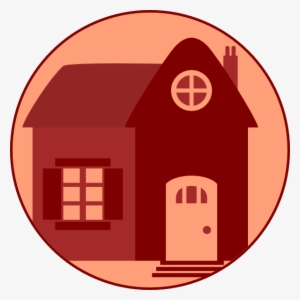 Little Red House Svg Clip Arts 600 X 600 Px #447480