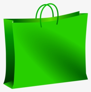 Download - Green Shopping Bag Png #447554