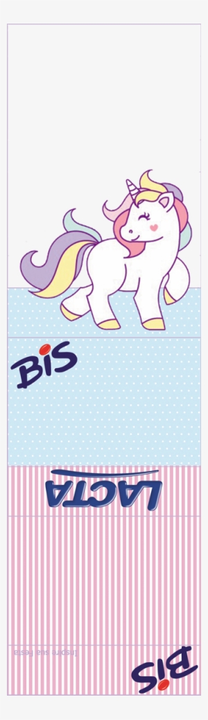 Bis Duplo Personalizado Gratuito Unicornio 350×1 - Molde Caixa Bis Duplo #447658