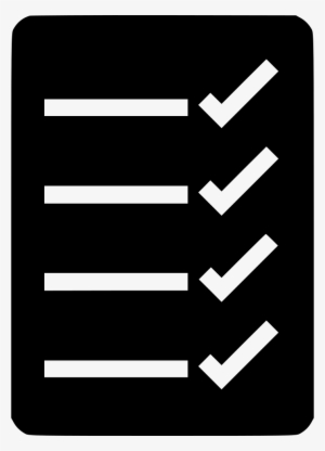 Checklist Comments - Check List Icon Png White #448856