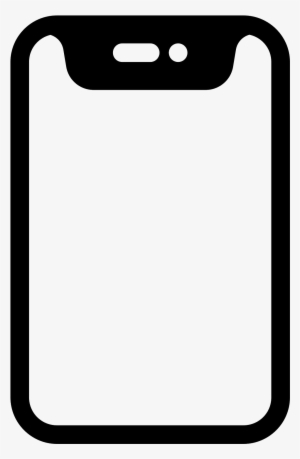 Iphone X Filled Icon - Iphone X Icon Vector #449128