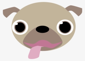 Pug Head Png - Pug Clip Art #449410