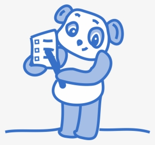 Checklist Panda Svg Clip Arts 600 X 552 Px #449558