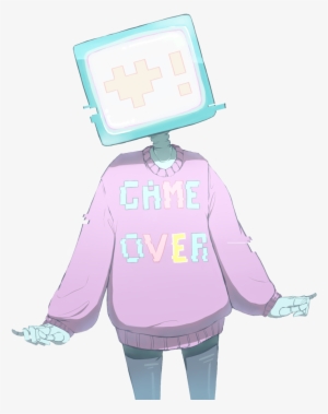 Pastel Game Over - Tv Head Transparent #449726