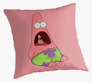 Surprised Patrick Png " - Throw Pillow #449908