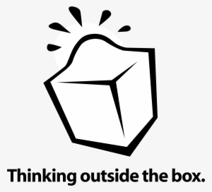 Thinking Outside The Box Logo Black And White - Thinking Out Of The Box Gif #4400480