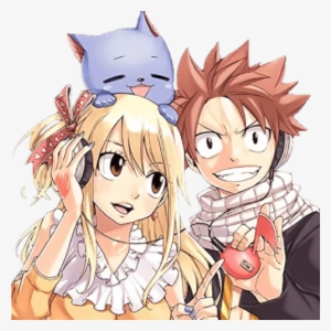 ヾ ﾉ Happy, Natsu Y Lucy - Anime Fairy Tail Nalu #4401213