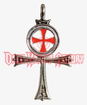 Templar's Ankh Necklace - Pendentif Croix Templière Argent #4401396