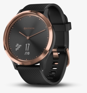 Sport , Black-rose Gold, Regular - Garmin Vivomove Hr Black Rose Gold #4401716