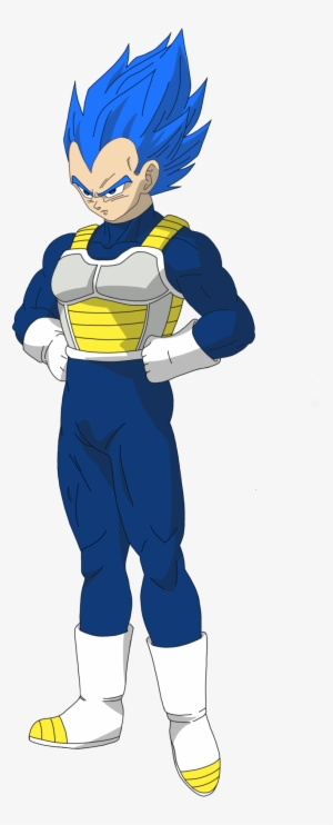 I Relined And Recolored Vegeta, Filled In The Cut Off - Dbs Vegeta Ssj Blue #4402989