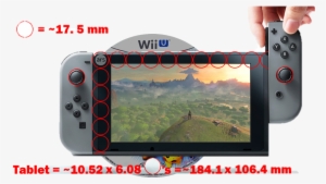 Wii U Disc Nintendo Switch Tablet Size Comparison Ars - Nintendo Switch Console With Gray Joy-con #4403917