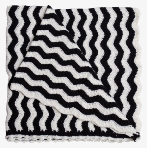 Baby Ripple Blanket Black & White #4403927