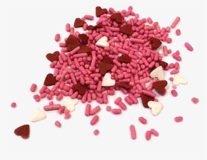 Sprinkle King Pink Jimmies & Mini Heart Mix Candy Sprinkles - Sprinkle King Png #4405136
