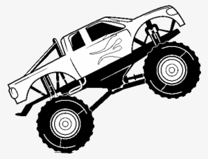 Bigfoot Car Coloring Page - Drawing Of Monster Truck #4405316