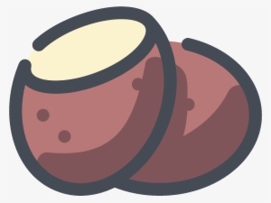 Brown Potato Icon - Potato Icon #4406080