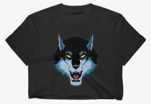 Image Of Werewolf Face Crop Top - Cartoon #4406873