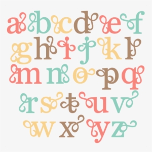 Flourish Alphabet Lowercase Svg Scrapbook Cut File - Cute Alphabet Png #4407265