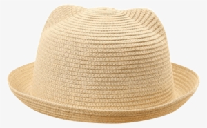Petite Bello Hats Beige Colorful Straw Hats - Fedora #4407464