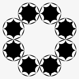 And Octograms In Circles - Hamad International Airport Logo Png #4408402