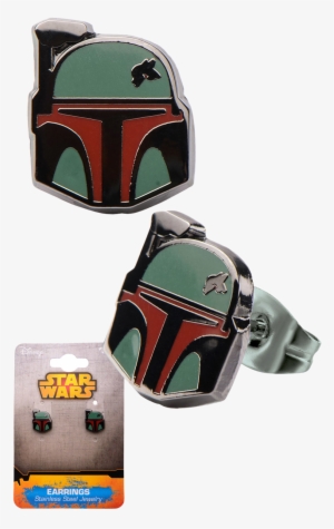 Star Wars Boba Fett Earrings - Star Wars Boba Fett Stud Earrings #4408728