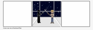 Luke Skywalker Vs Darth Vader - Cartoon #4409214