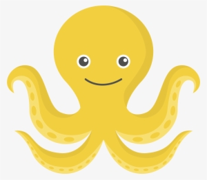 Octopus Clipart Png Image 05 - Yellow Octopus Clipart #4410558