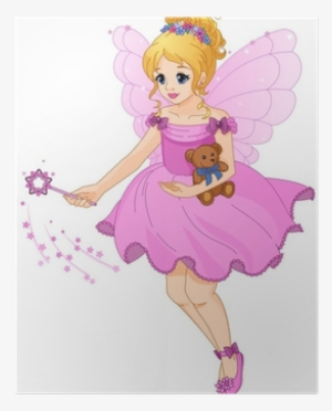 Illustration Of A Cute Girl In A Purple Dress With #4410945 Illustration Of A Cute Girl In A Purple Dress With #4410945