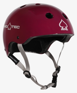 Skate Helmet Gloss Eggplant - Protec Classic Helmet - Eggplant #4411130