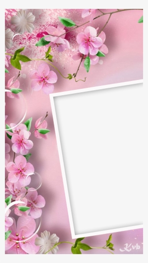 Pink Flower Frame - Android Flower Wallpaper Hd #4411174