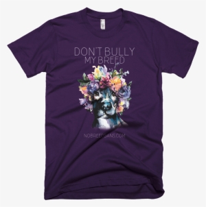 Image Of Don't Bully My Breed Eggplant M - State Of Champions North Dakota Footballt-shirt (ndsu #4411328
