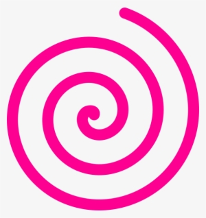 Small - Pink Spiral Clip Art #4411494