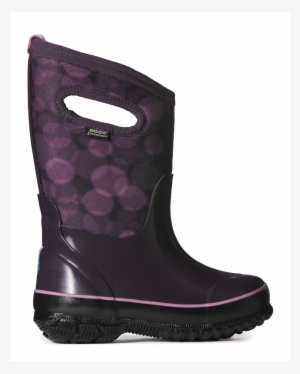 Bogs Classic Rain Eggplant Multi - Bogs Girls' Classic Rain Drops Winter Boots - Purple #4411671