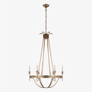 Savannah Large Chandelier In Hand-rubbed Antique - Visual Comfort John Rosselli Savannah Large Chandelier #4411828