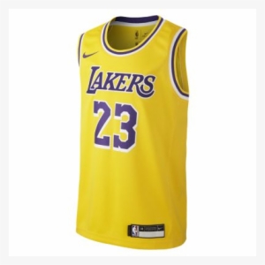 Lebron James Los Angeles Lakers Nike Icon Edition Swingman - Lebron James Laker T Shirts #4413146