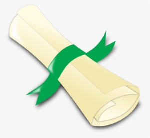 Green Diploma - Green Diploma Clipart #4414312