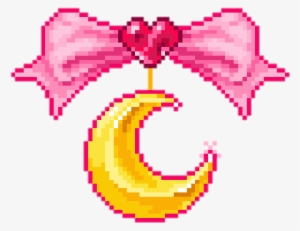 Moon, Pixel, And Png Image - Pixel Png We Heart #4414345