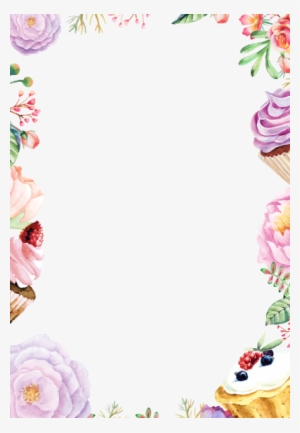 Watercolor Flower - Png - Transparent Background Flower Border #4414582