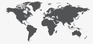 Map Of The World Png Hd - World Map Dark Grey #4414588