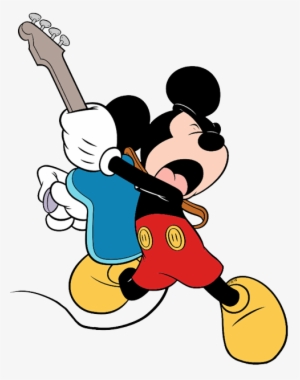 Mickey Playing Electric Guitar - Mickey Guitar #4415552
