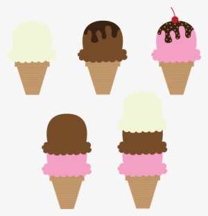This Free Icons Png Design Of Various Flavors Ice Cream - Clipart Of 5 Icecream #4416163