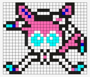 Sylveon Perler Bead Pattern / Bead Sprite - Pokemon Perler Bead Pattern Sylveon #4419172
