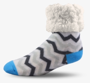 Blue Grey Chevron Adult Pudus #4422507