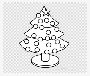 Christmas Tree Coloring Clipart Coloring Book Christmas - Little Christmas Tree Color #4422548