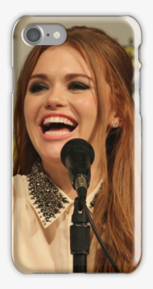 "holland Roden Comic Con Smile" Iphone Cases & Skins - Holland Roden Laugh #4422809