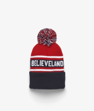 Believeland Knit In Pom Beanie 05470418372 Navy Red - Beanie #4423042