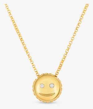 Roberto Coin Smiley Emoji Pendant With Diamonds - Locket #4423619