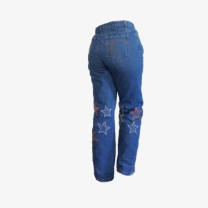 Blue Star Pants Polyvore Moodboard Filler - Fashion #4423876