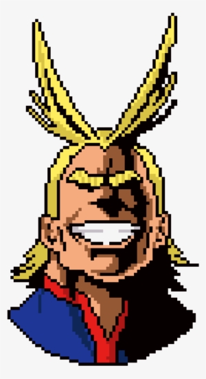 All Might Deserves A Spot In The Glory - My Hero Academia Minecraft Pixel Art #4425552