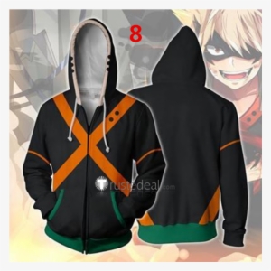 Boku No Hero Academia Hoodies Izuku Katsuki All Might - My Hero Academia Bakugou Hoodie #4425822